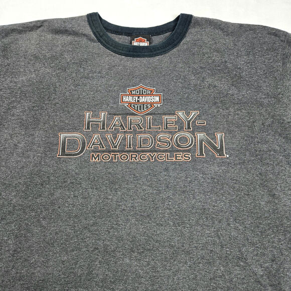 Harley Davidson T-Shirt Aruba Big Twin Made in USA 2XL 2005 Vintage Y2K - Picture 5 of 9